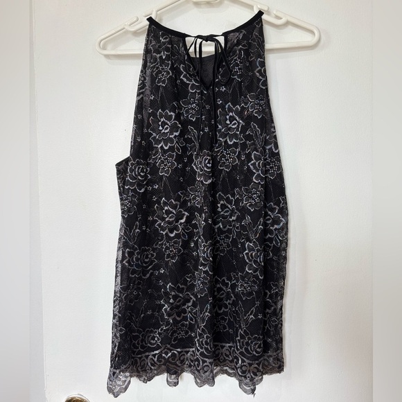 🎉4/30$🎉 Max Studio Black Lace Halter Blouse - Size L (NWT) - Picture 6 of 7